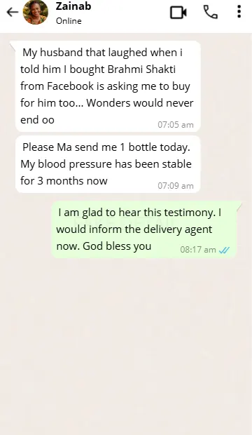 Customer testimonial about Brahmi Shakti, 2 of 4